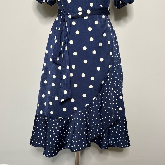 SummerSalt The Silky Luxe Puff Sleeve Beach to Brunch Wrap Dress, 8 - Picture 4 of 12